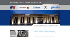 Desktop Screenshot of mtu-allison.com.ar